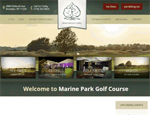 Tablet Screenshot of golfmarinepark.com